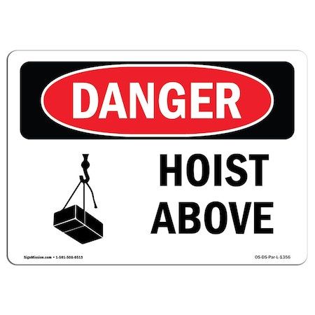 OSHA Danger, 18 Height, 24 Width, Decal